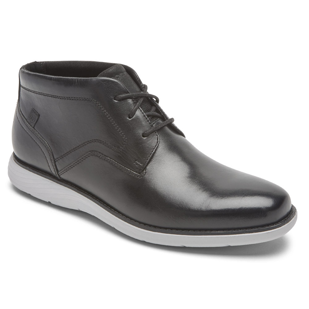 Rockport Singapore Mens Boots - Garett Chukka Black - BC2143875